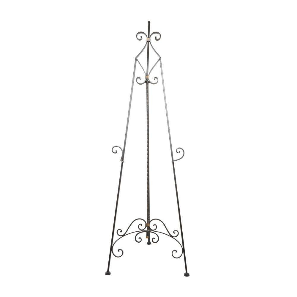 Black Metal Extra Large Free Standing Adjustable Display Stand Scroll Easel with