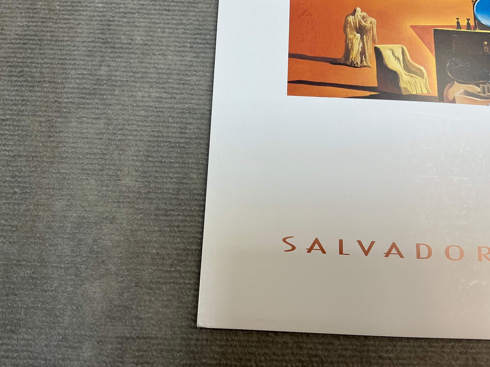SALVADOR DALI Paranoiac-Critical Town 23.75″ x 31.5″ Offset Lithograph 1989 Surr