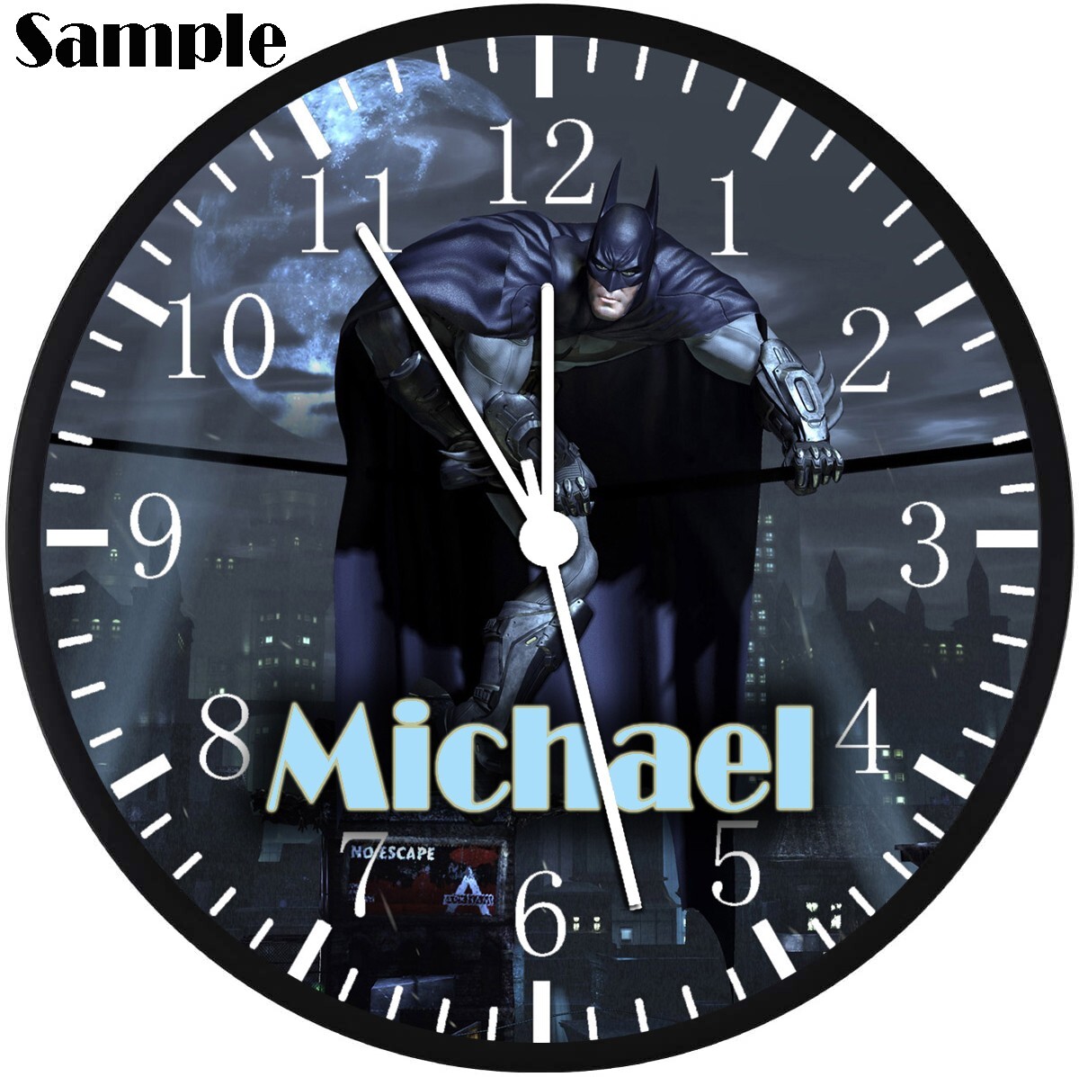 Buffalo Bills Wall Clock 12″ Large Personalized option with adding names E195