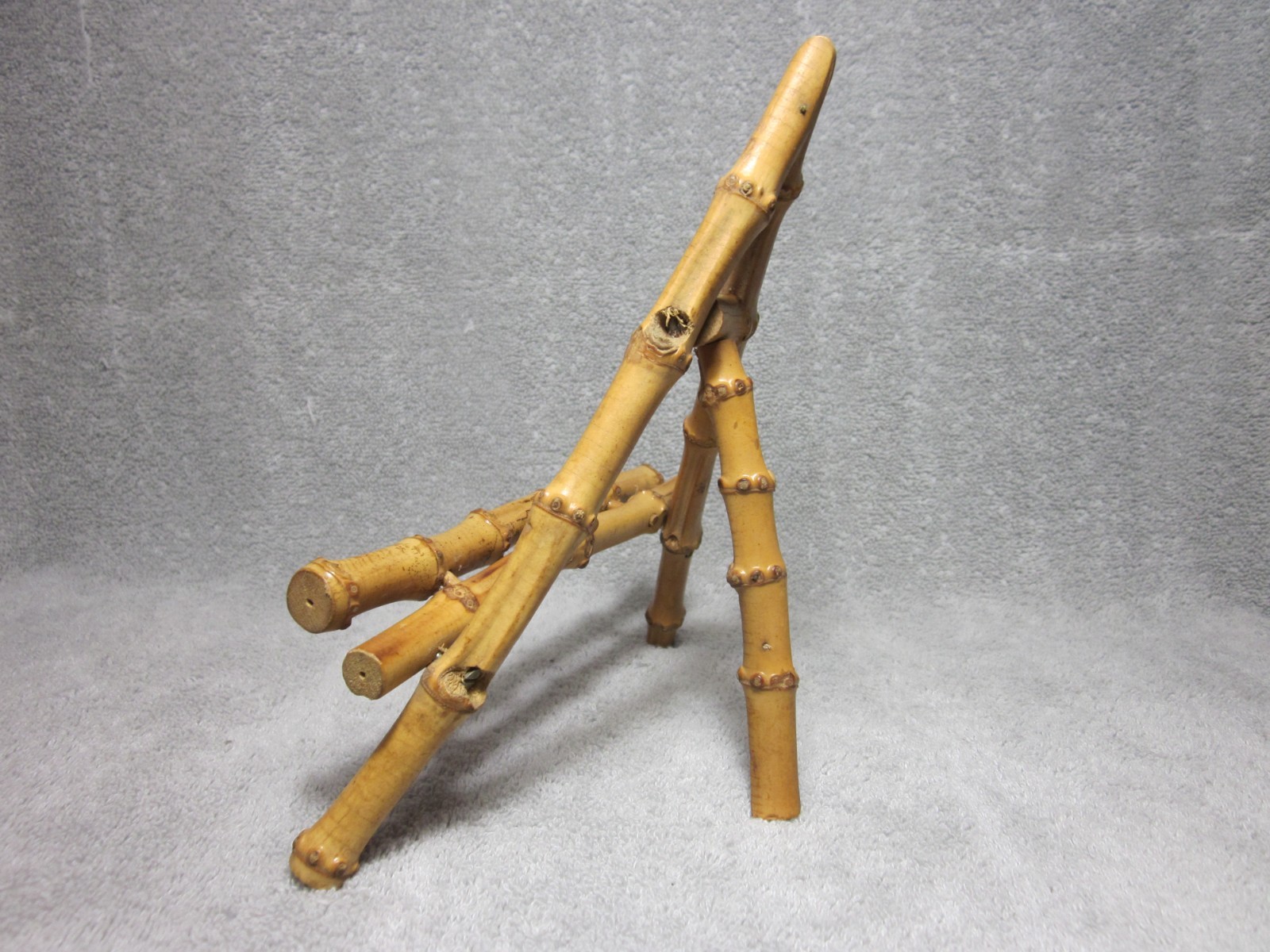 Vintage Genuine Bamboo Easel Painting Display Stand “A” Shape *8 1/4″x 7″