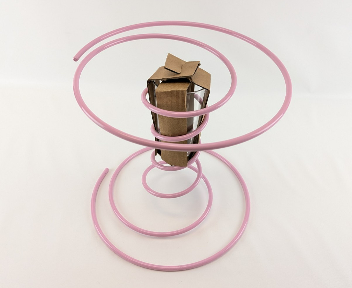 Gustaf Westman X Ikea Vinterfint Vase Pink Spiral 12 ¼” New Limited Edition