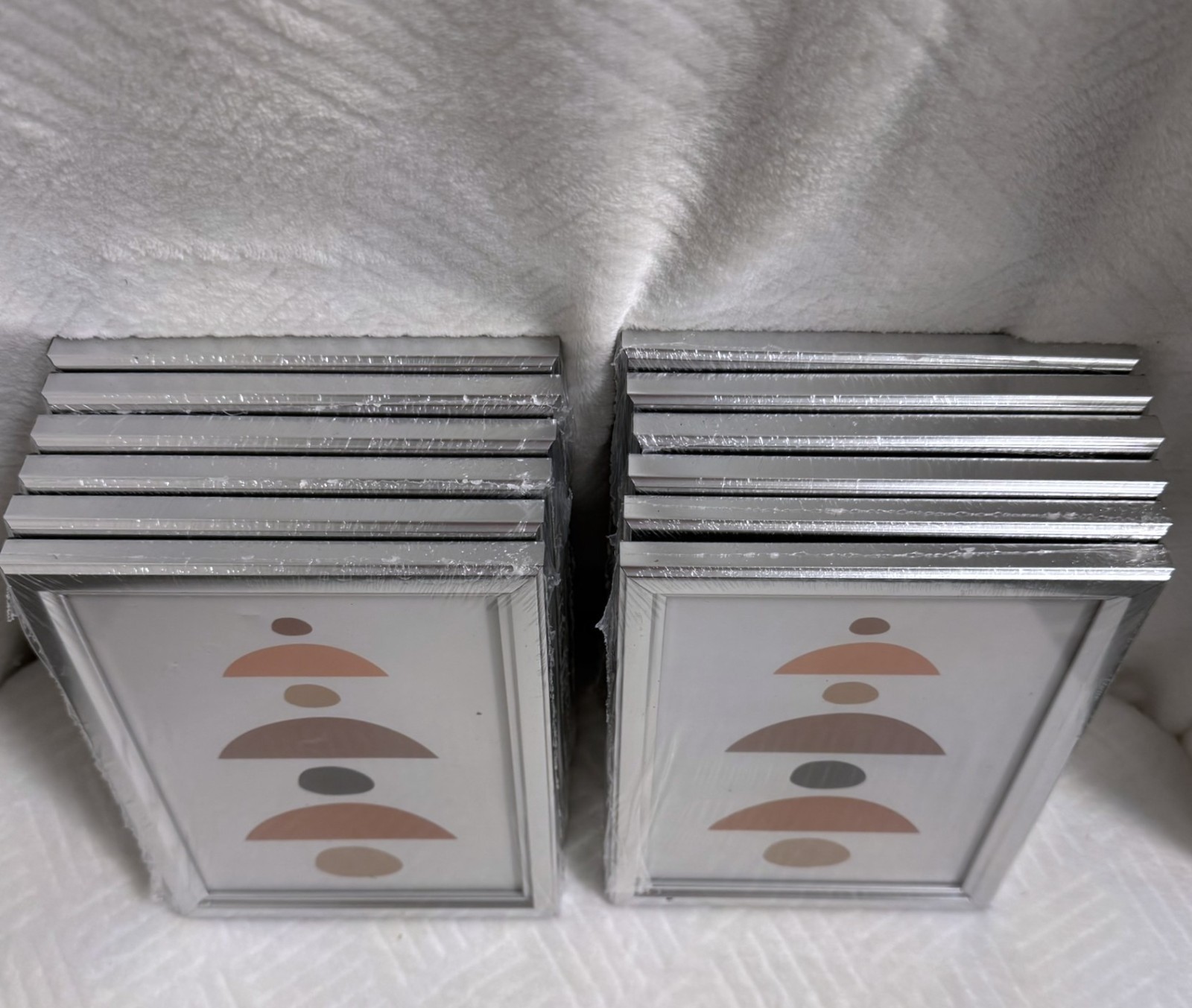 5×7 Picture Frames Set Silver 12 Pack Modern Contemporary Photo Display Tabletop