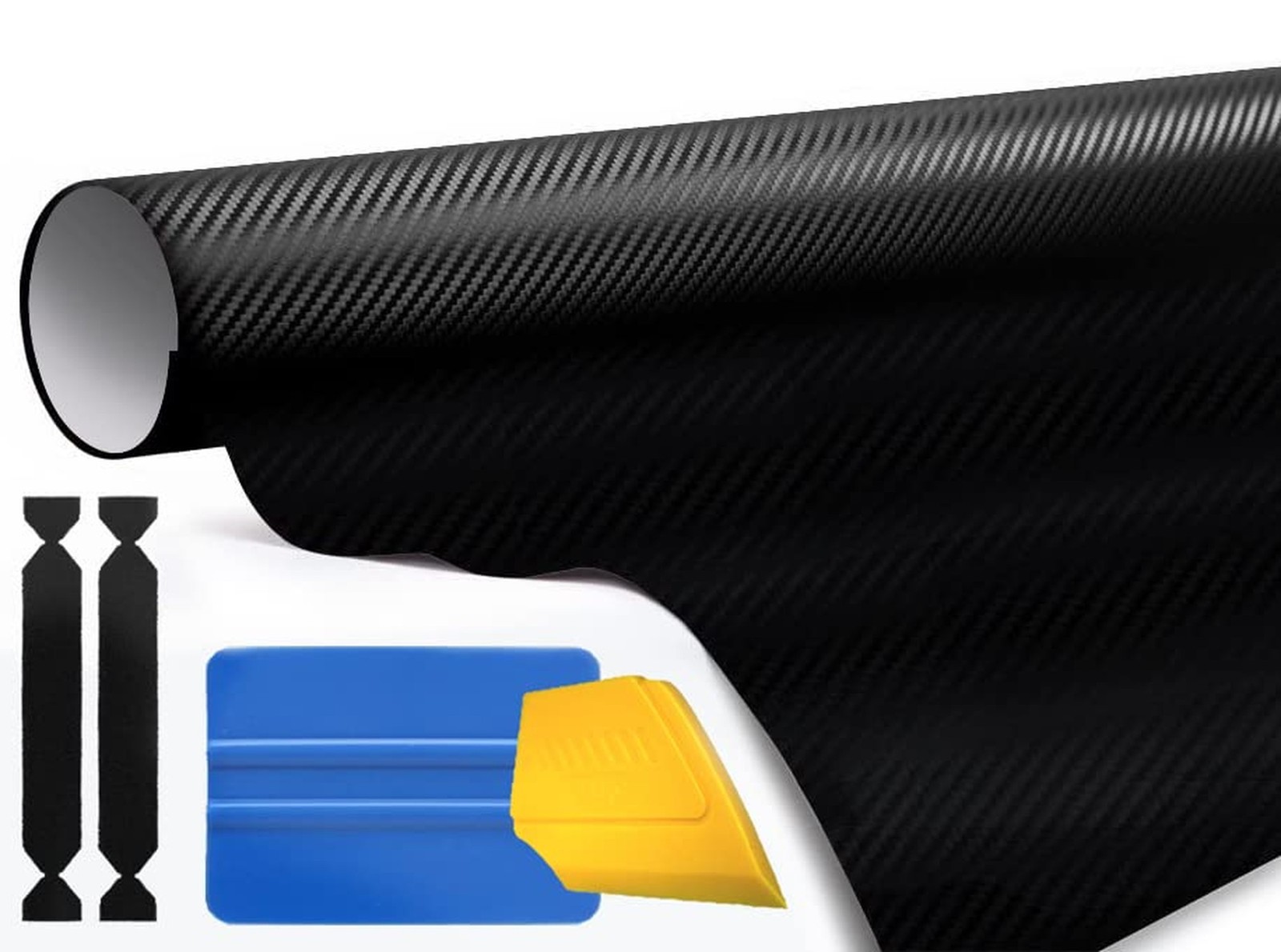 NA 3M 1080 Carbon Fibre Black Air-Release Vinyl Wrap Roll Including Toolkit (…