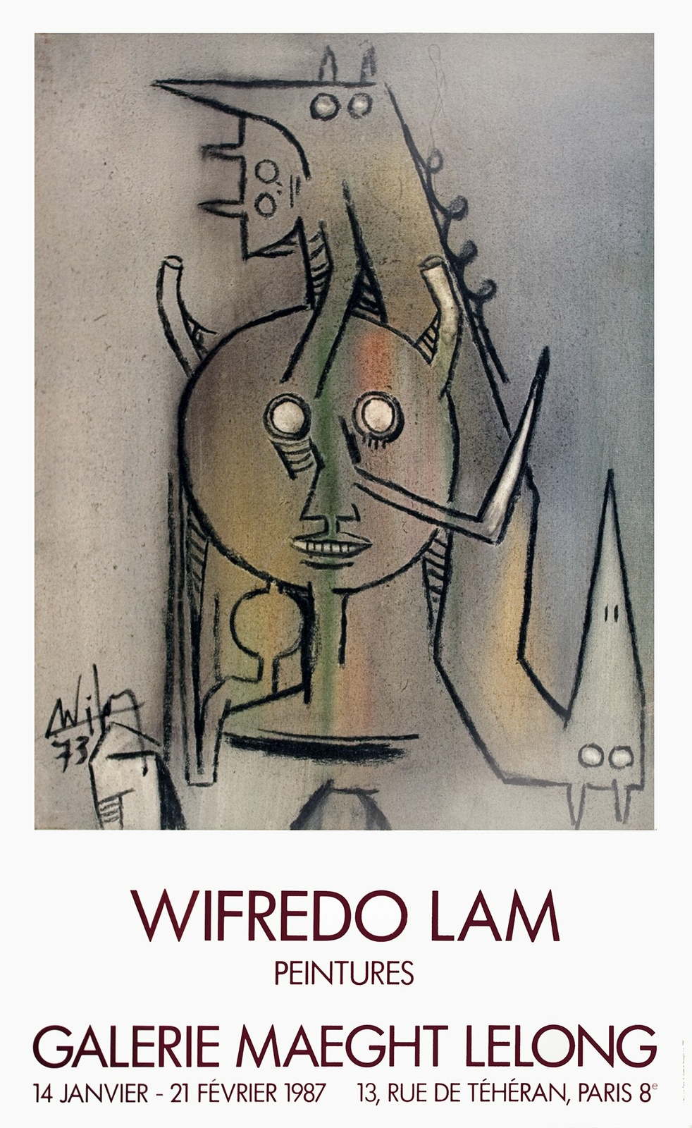 WIFREDO LAM Peintures, 1987