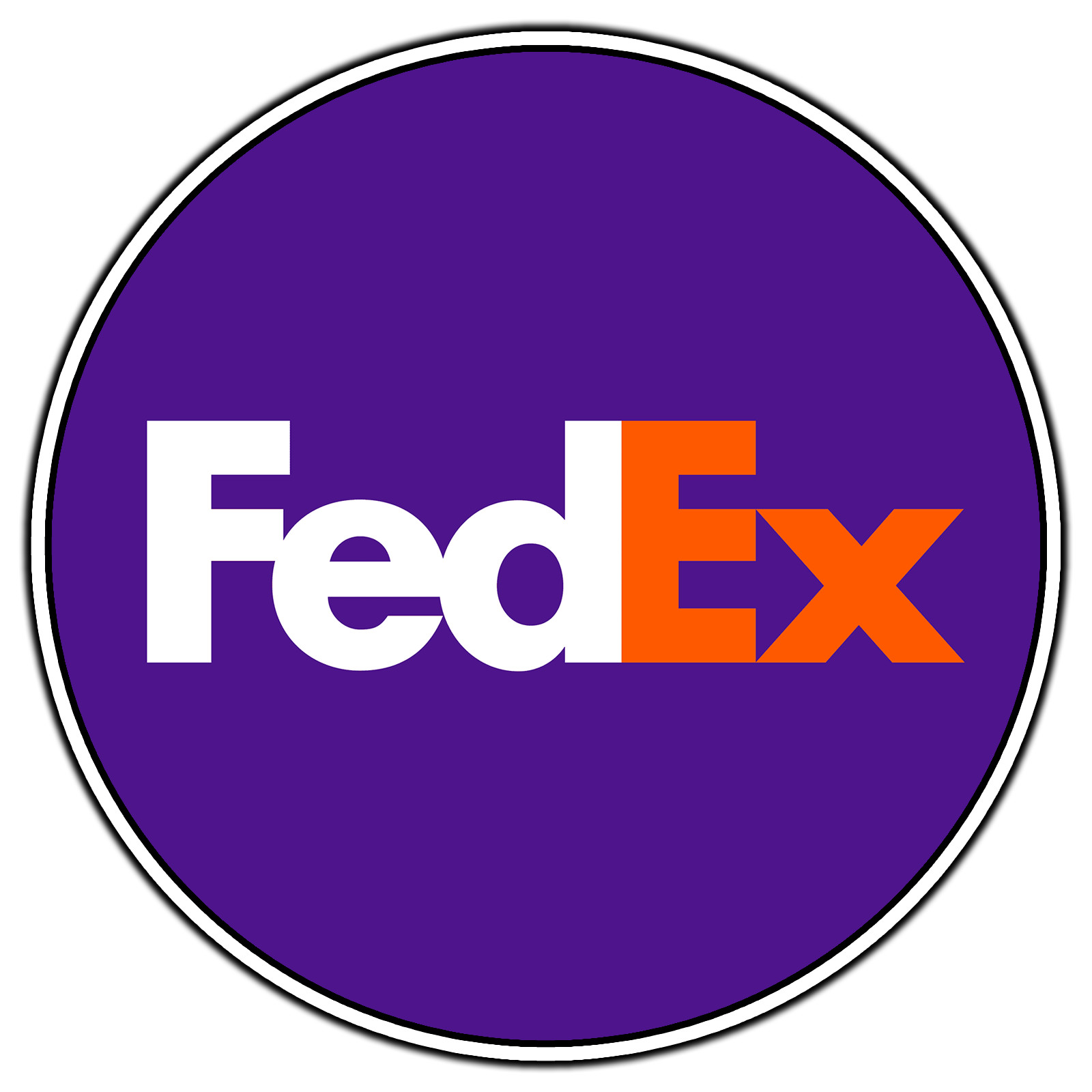 FedEx Circle Logo #1 Sticker Waterproof Vinyl Decal Die-Cut Car Laptop