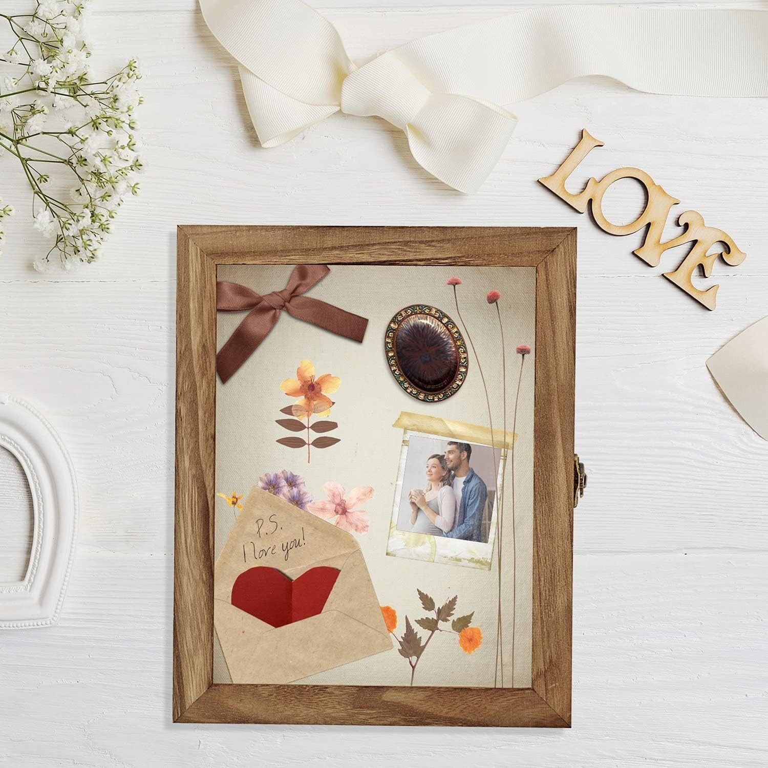 Carbonized Wood 11×14 Shadow Box – Stylish Display for Unique Memorabilia