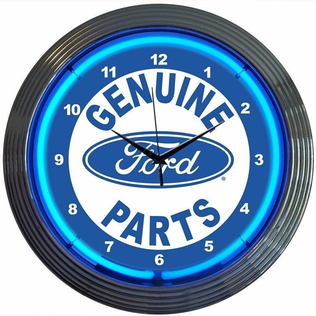 Neonetics 8FRDGP Ford Genuine Parts Licensed 15 Inches Neon Clock