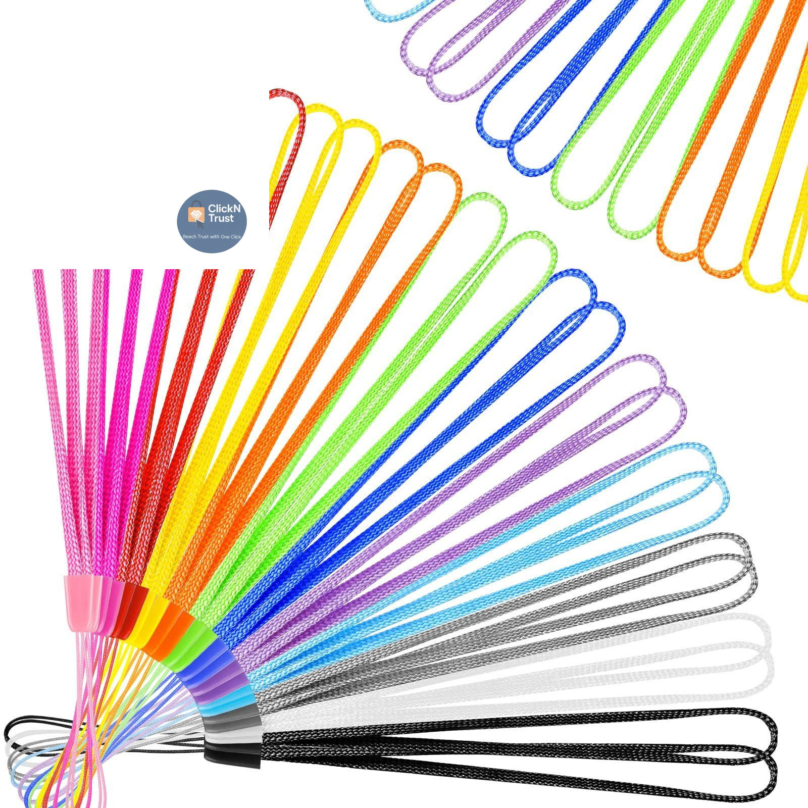 Shappy 100 Pcs Hand Wrist Strap Lanyard 6.9 x 0.15 x 0.04 inch, Multicolor