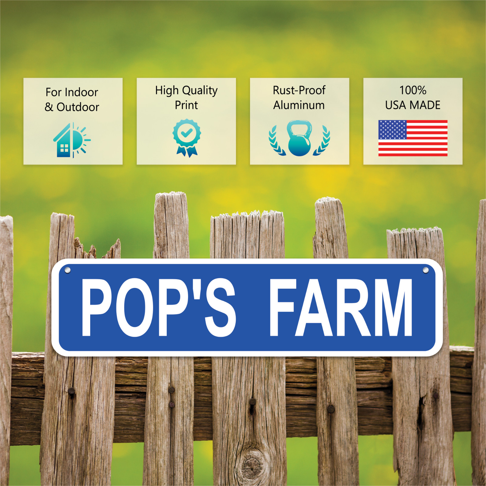 Personalized Street Sign – Custom Road Sign, 4 Sizes, .040 Aluminum, many colors