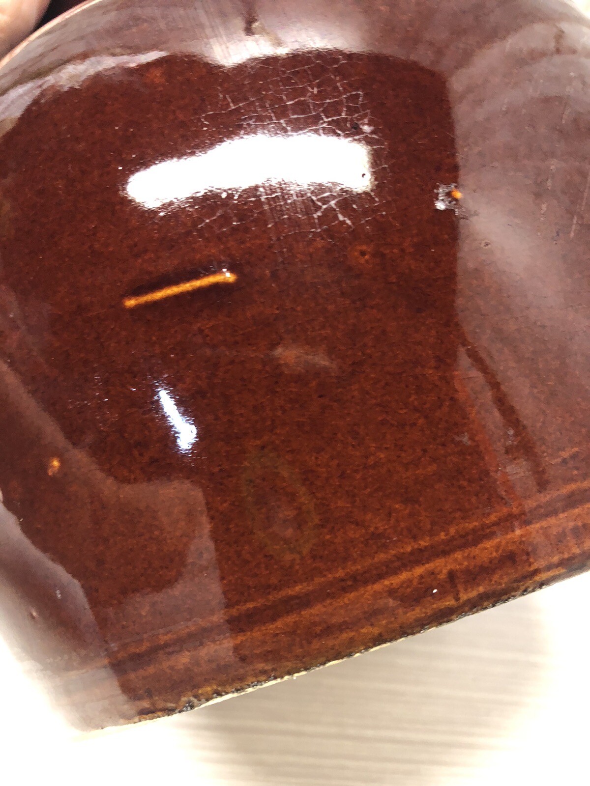 Vintage Cookie Crock Canister 70’s Brown Made in USA Pottery. Free Shipping