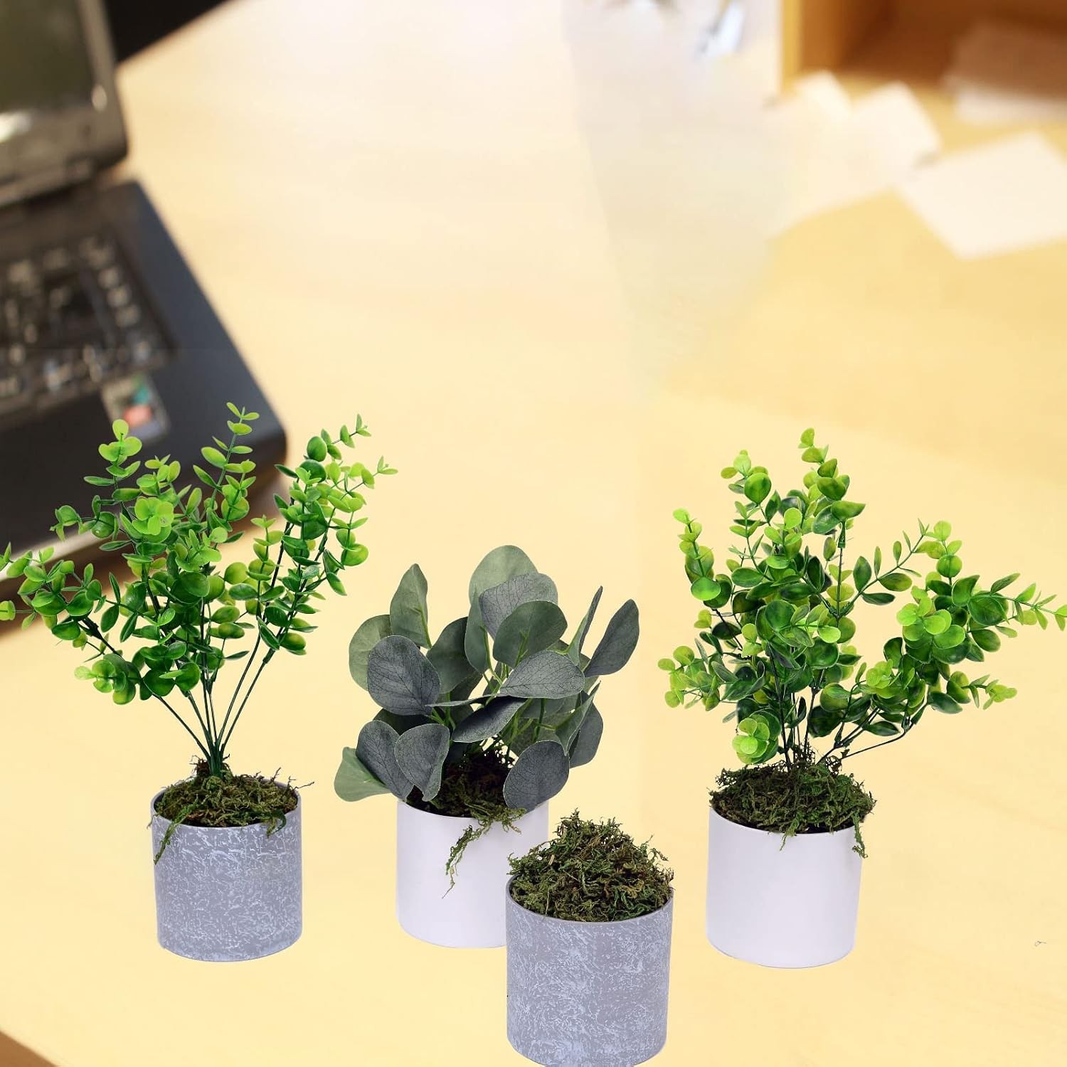 Fake Moss Artificial Moss for Potted Plants Greenery Moss(4OZ) Home Decor Fairy