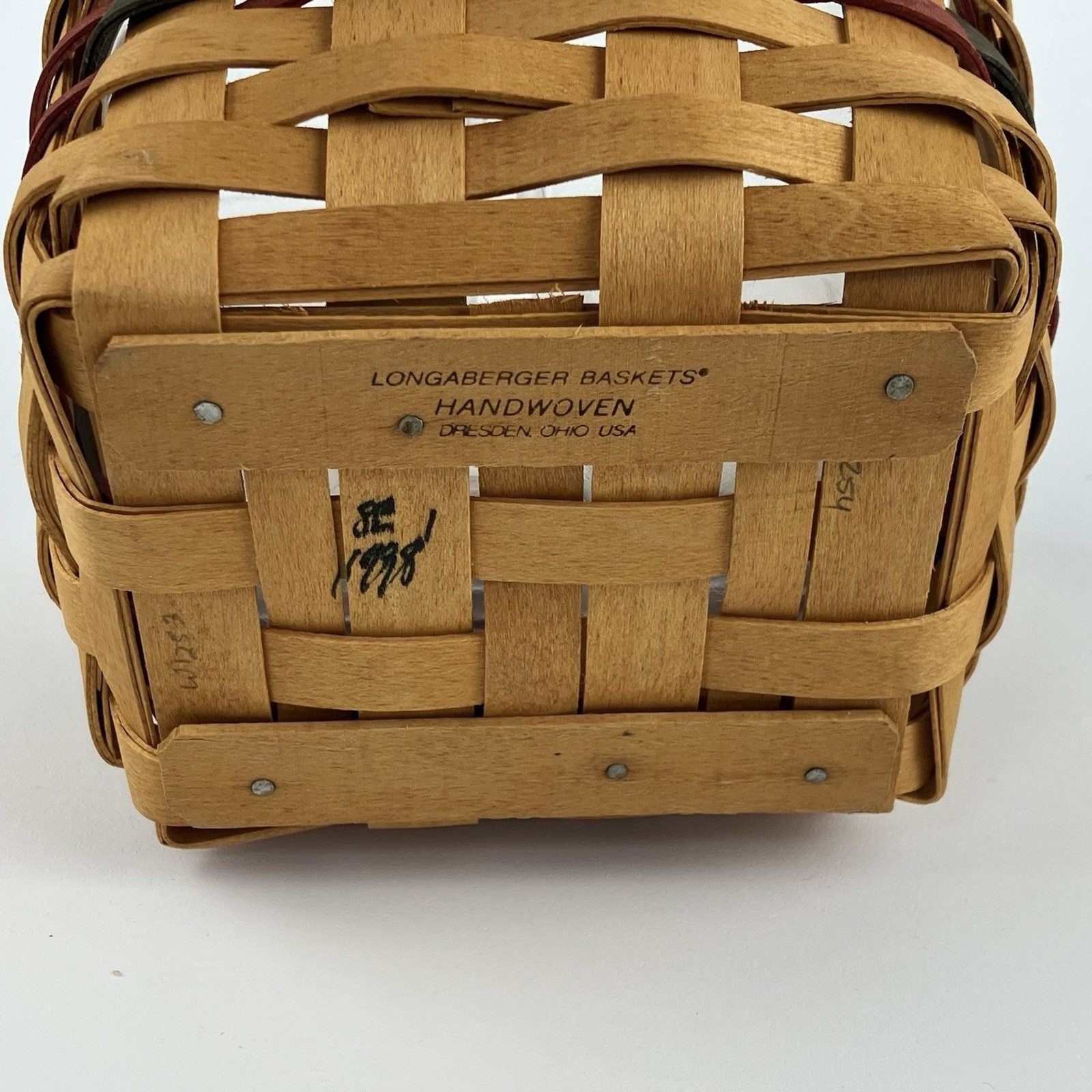 Longaberger Finders Keepers Basket Set 1998 | /w Divider Medium VTG (12777)