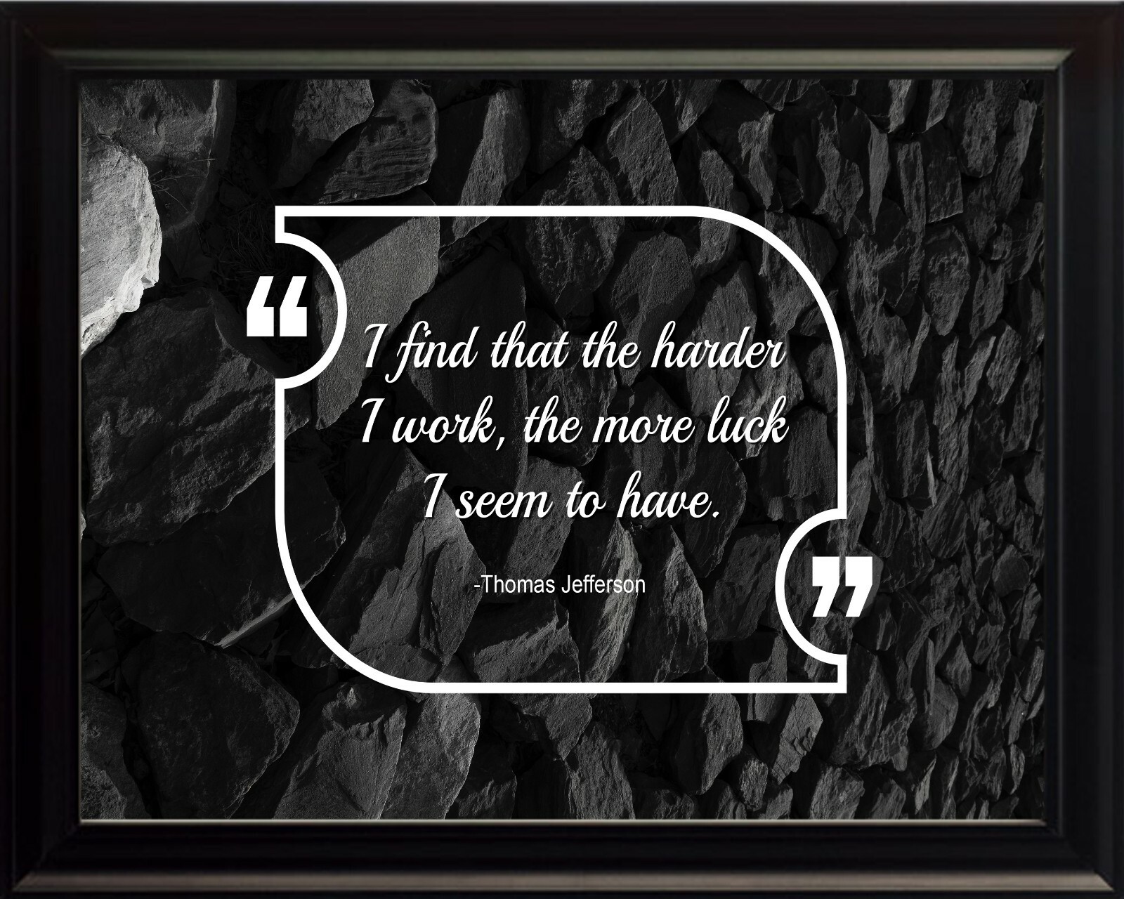Thomas Jefferson I Find That Poster Print Picture or Framed Wall Art