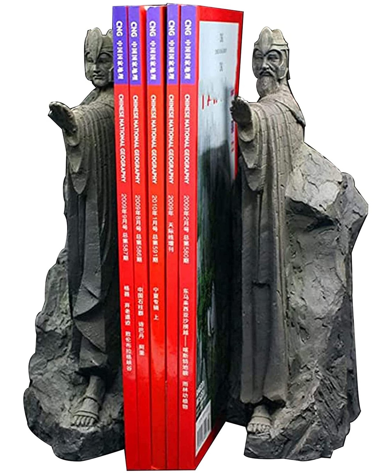 Lord of The Rings Resin Bookends Hobbit Themed Decorative Book Stopper Blue