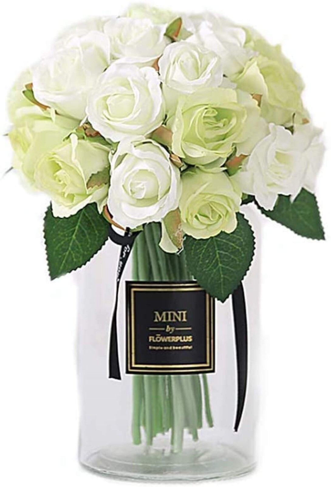 24pcs Silk Roses Artificial Flowers Decoration Wedding Party Office Decoration