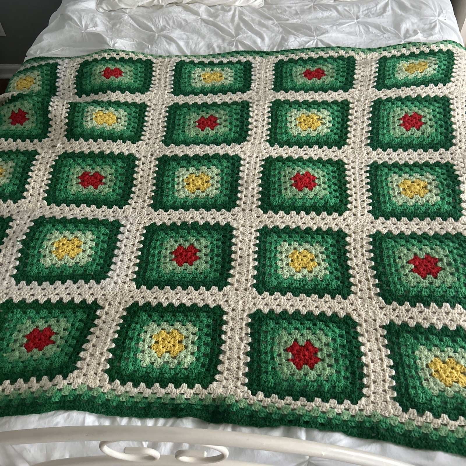 Granny Square Afghan Lot Of 2