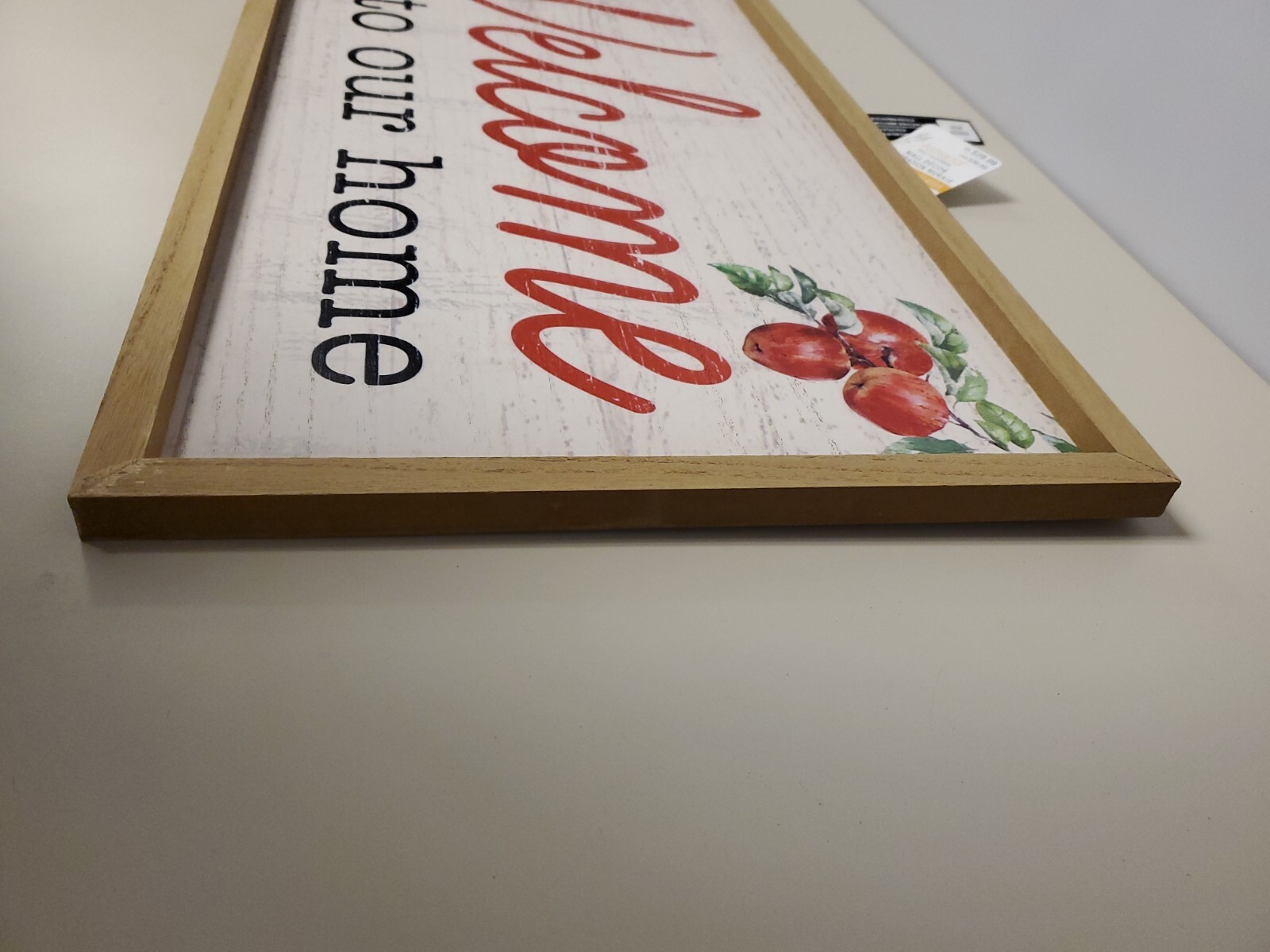 Ashland Welcome to Our Home Wall Sign Apples – 24 x 13 x .5 In Tall Autumn