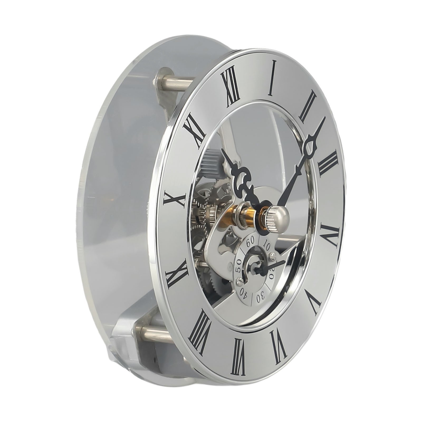 9) DIY Clock Repair Kit 86mm Roman Numeral Clock Insert Quartz Movement