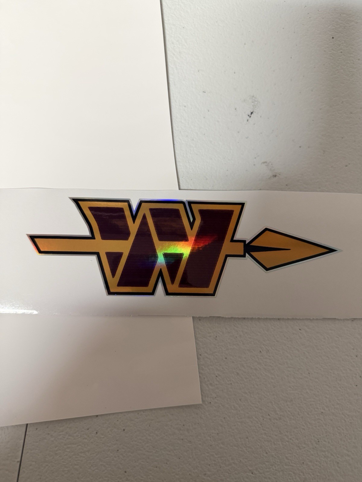 Washington Commanders Alternate Logo Holographic Vinyl Decal