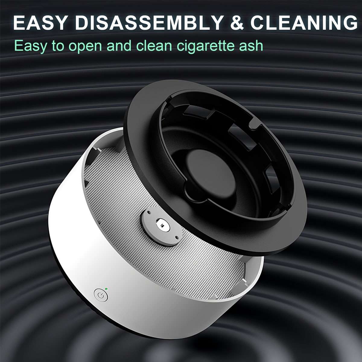 Smokeless Ashtray 2 in 1 Air Purifier Multifunctional Smokeless Negative Ions