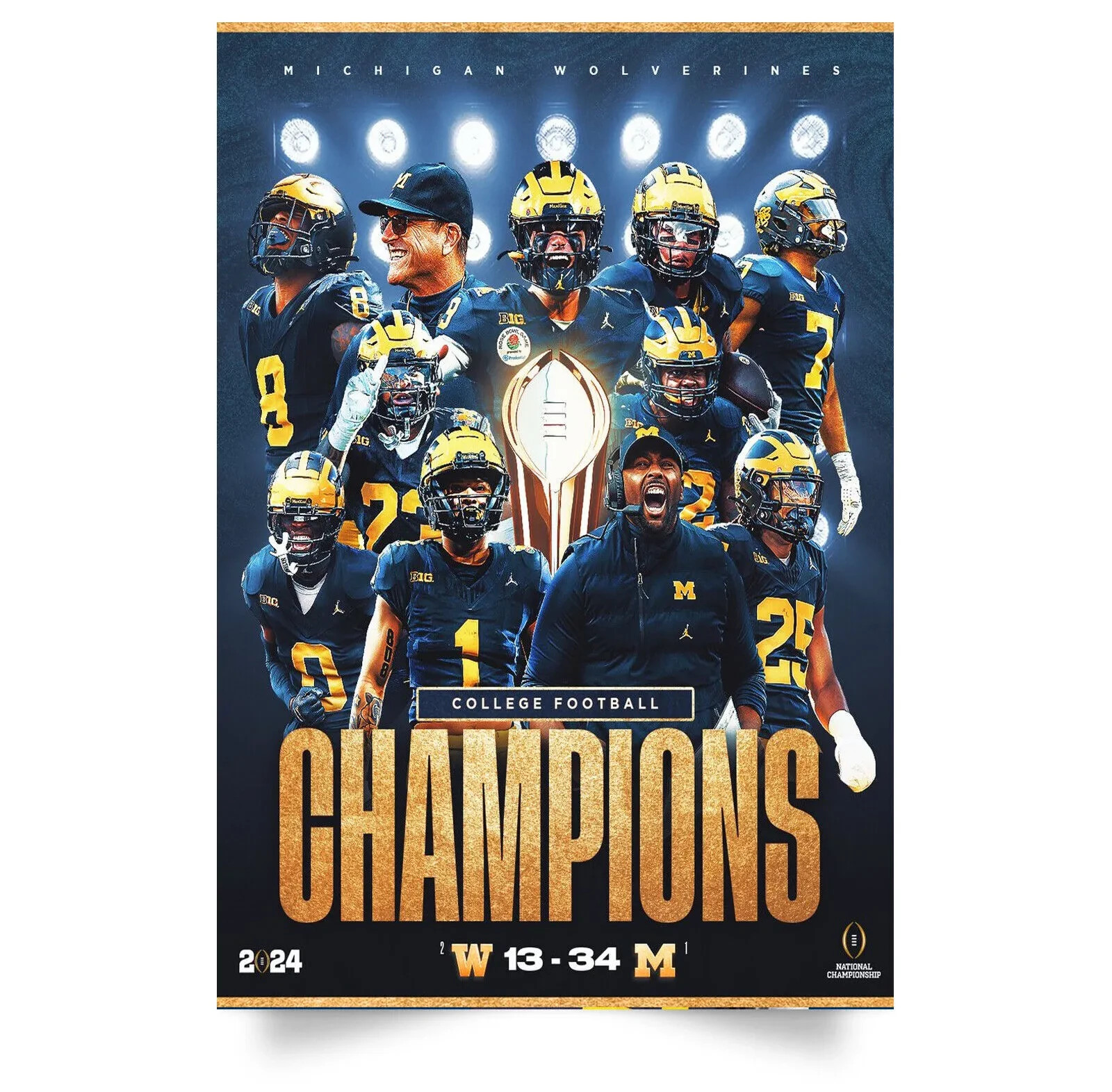 2024 Michigan Wolverines National Champions Photo