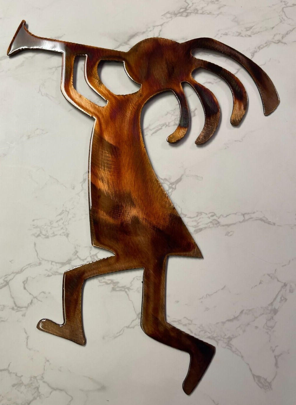 Arizona Kokopelli’s Trio – Metal Wall Art – Copper Size Varies Per Piece
