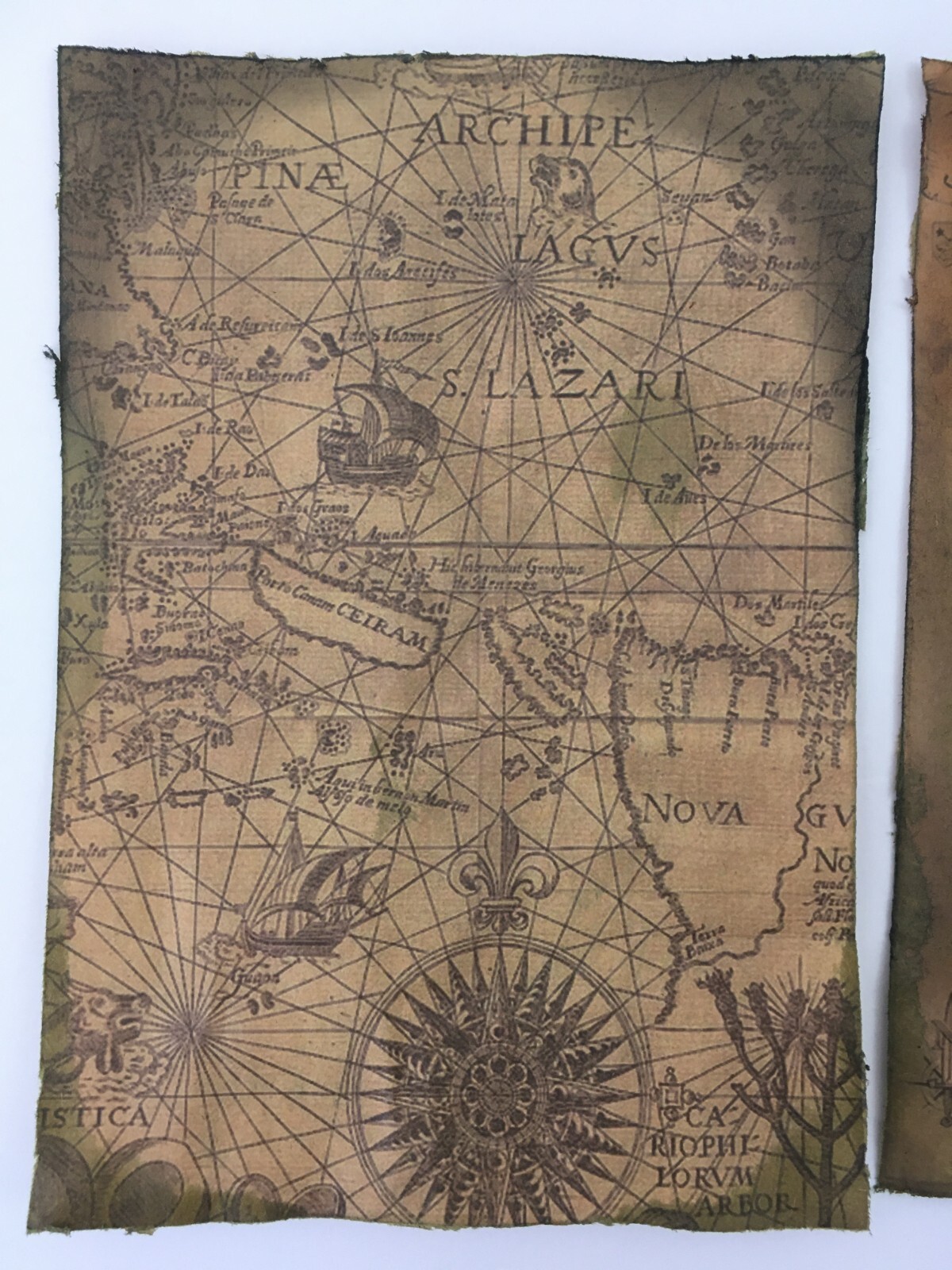 Pirate Treasure Map Aged Reproduction Print Picture – 2 Maps
