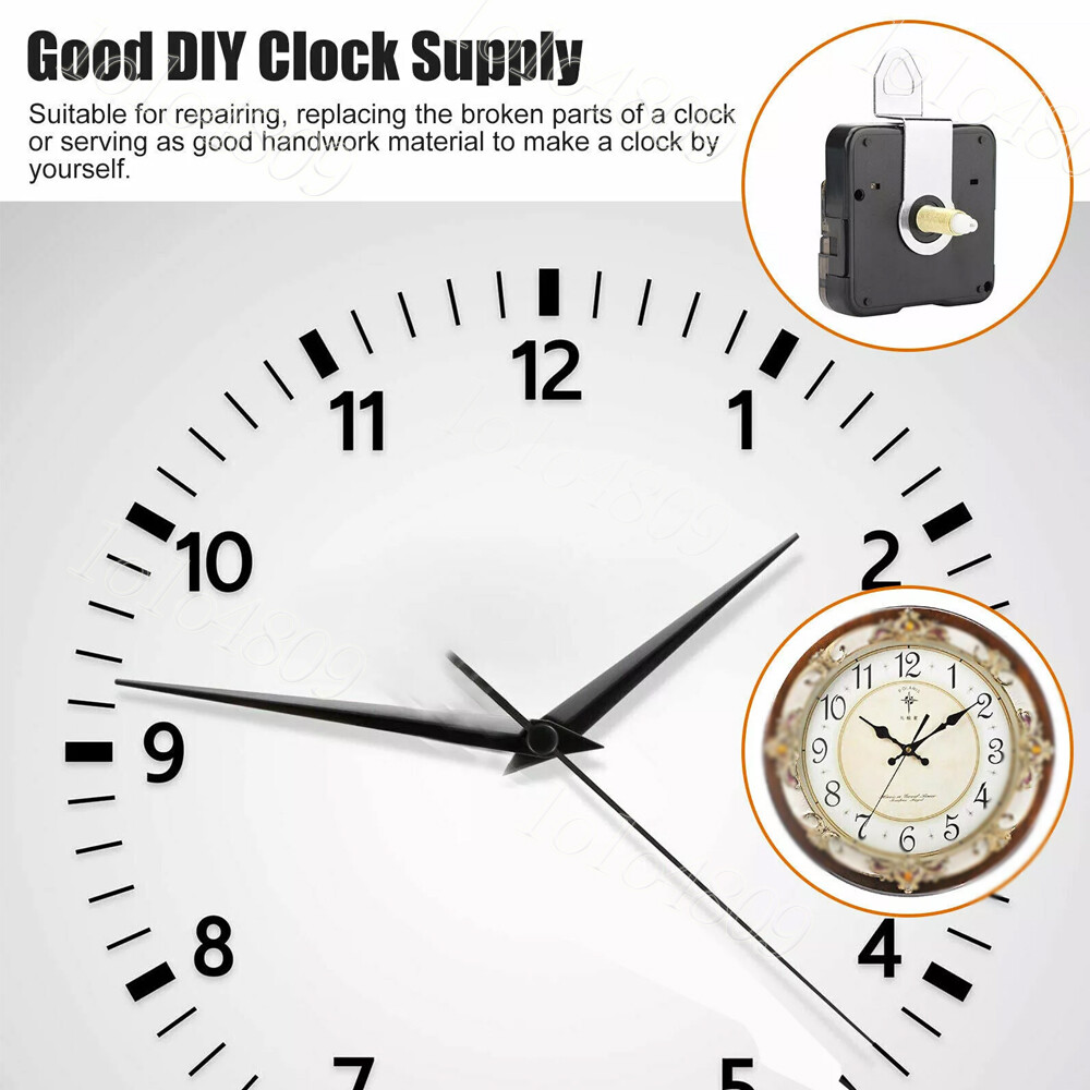 DIY Clock Movement Quartz Mechanism Wall Replacement Repair Tool Parts Hands Set