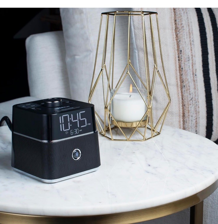 Brandstand CubieBlue User Friendly Convenient Alarm Clock Charger 2 USB Ports 2