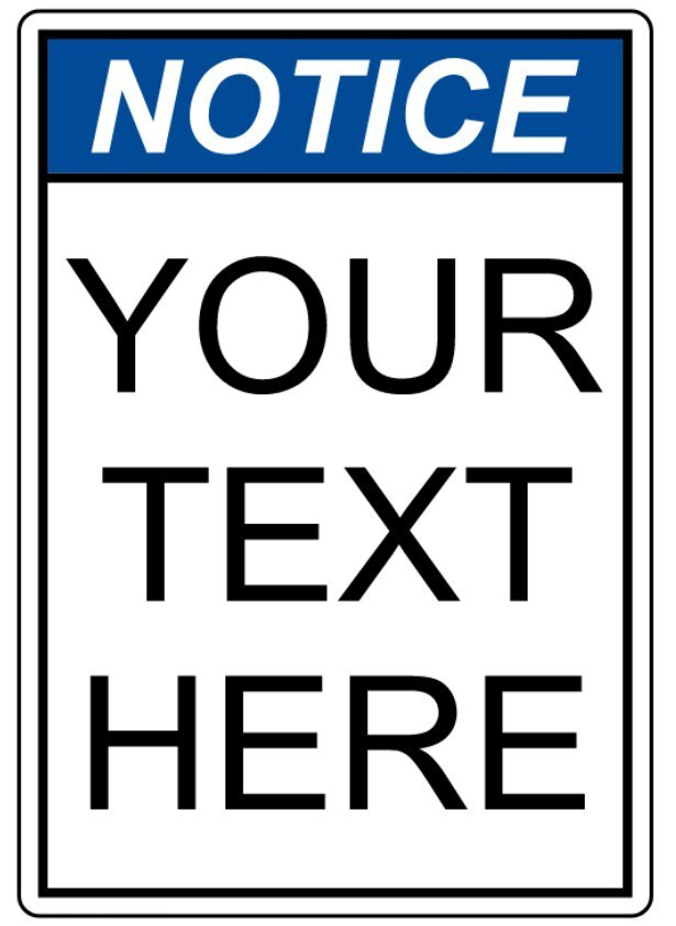 Custom Aluminum Sign Weatherproof 8×12 Personalized Text Metal Plaque