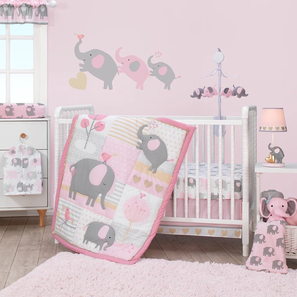 Bedime Originals Eloise Decals – Wall Decals for Baby’s Room – Trio of Elephants