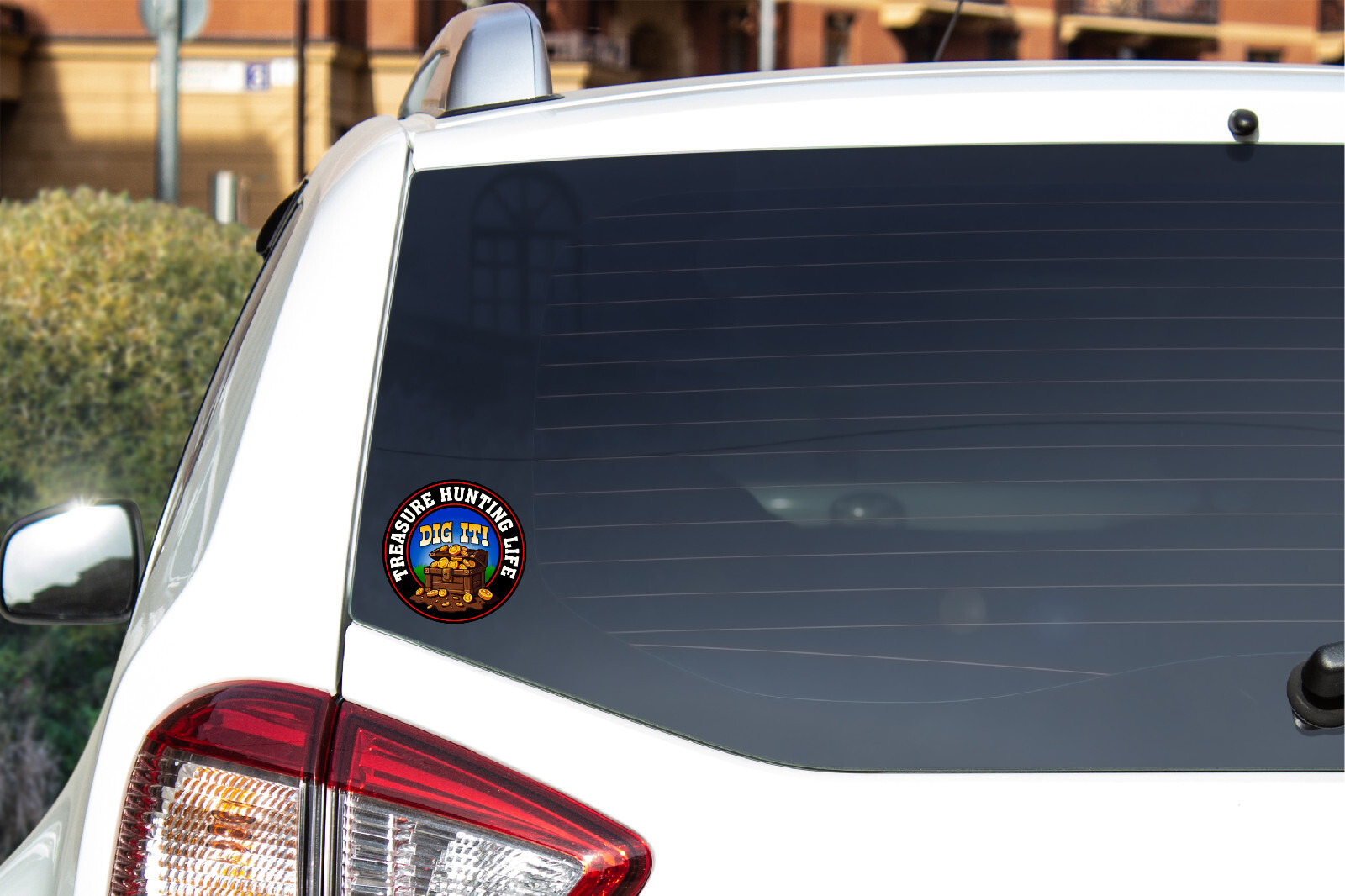 Treasure Hunters Life Sticker Window Decal Gold Coins Hobby Digging