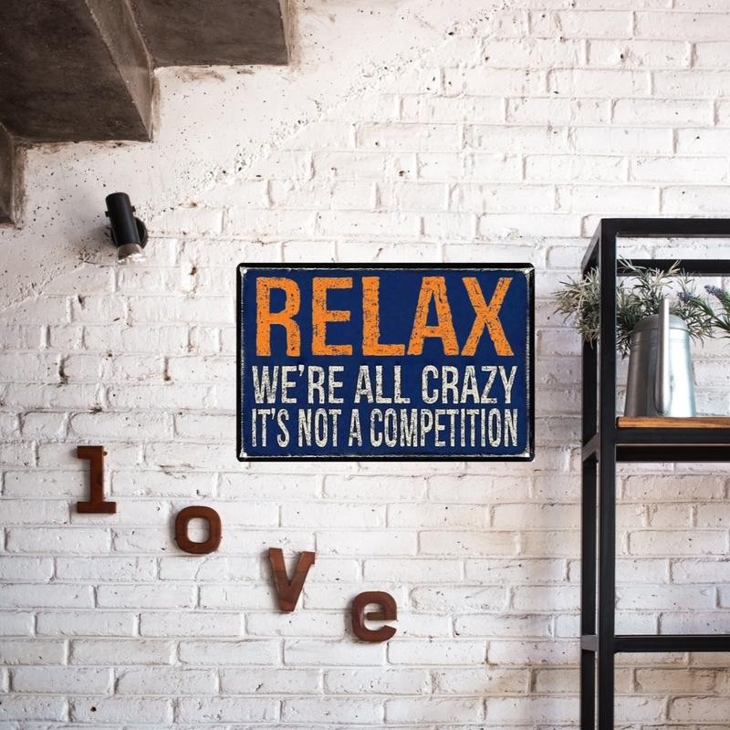Funny Beer Garage Sign – Rustic 12×8 Inch Metal Wall Decor – Vintage Tin Sign