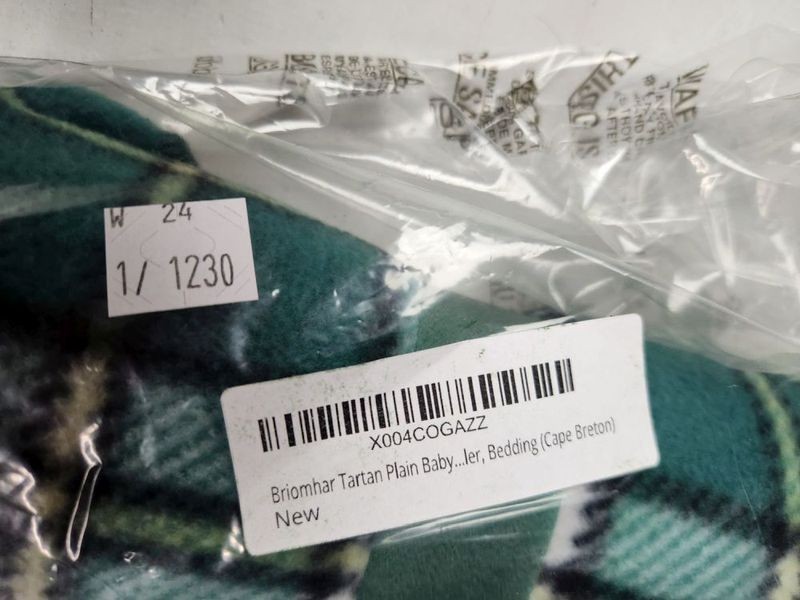 Briomhar Tartan Tots Baby Blanket, 28×40″, Cape Breton Tartan Plaid, NWOT
