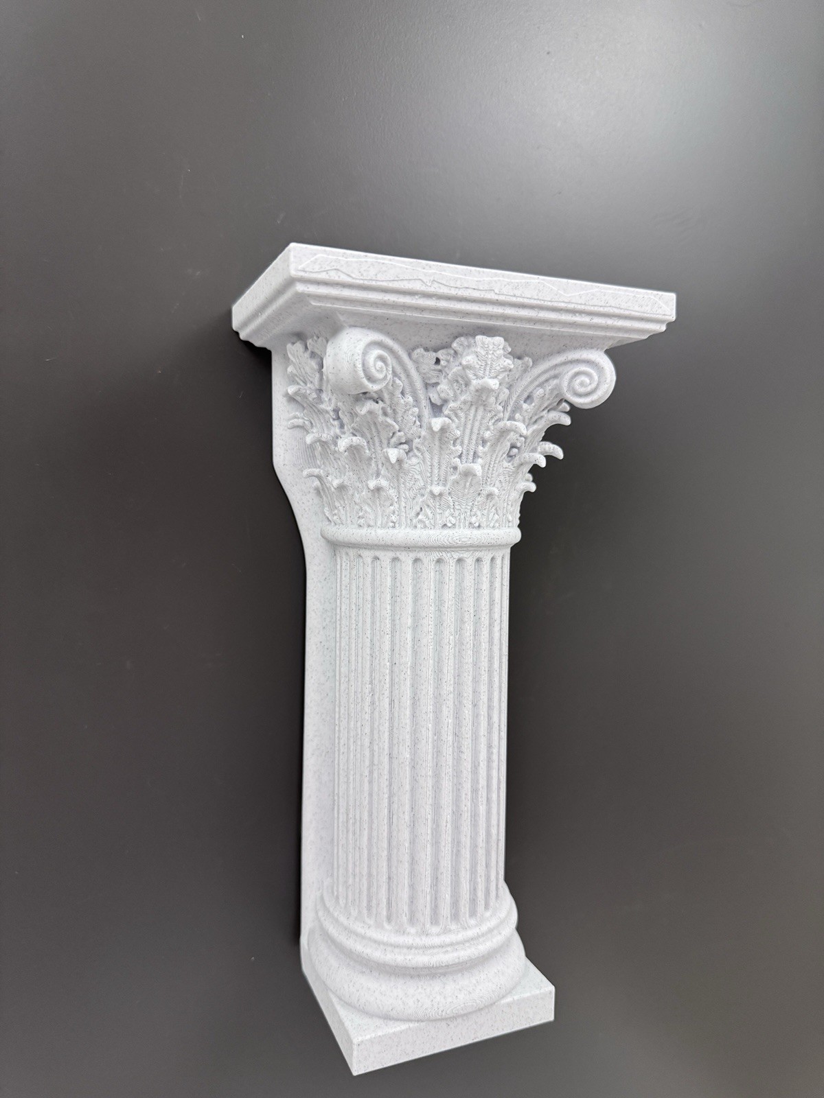 Corinthian Column Wall Shelf Sconce Greek Roman Pillar Architectural Wall Decor