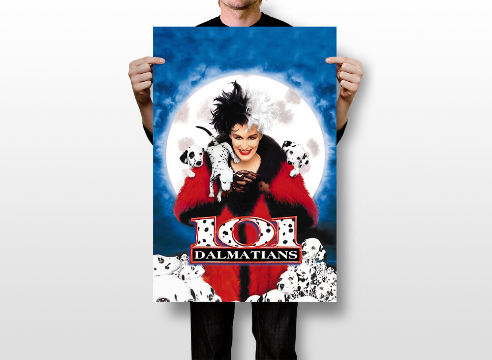 101 Dalmatians Poster Cruella De Vil Print Wall Art Home Decor – POSTER 20×30