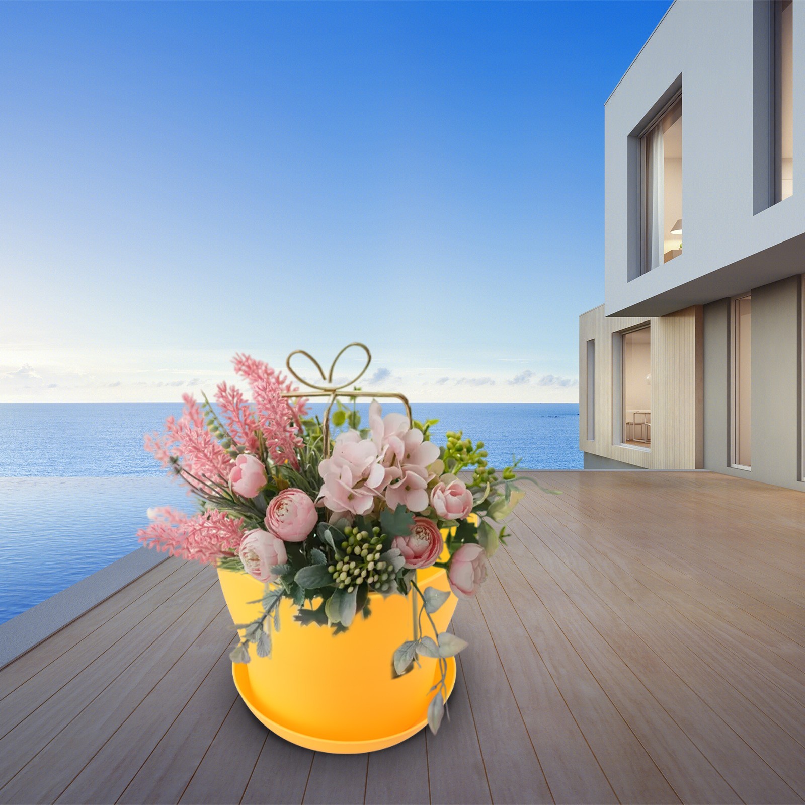 Stylish Resin Plastic Pot for Potted Plants Versatile and Cost effective
