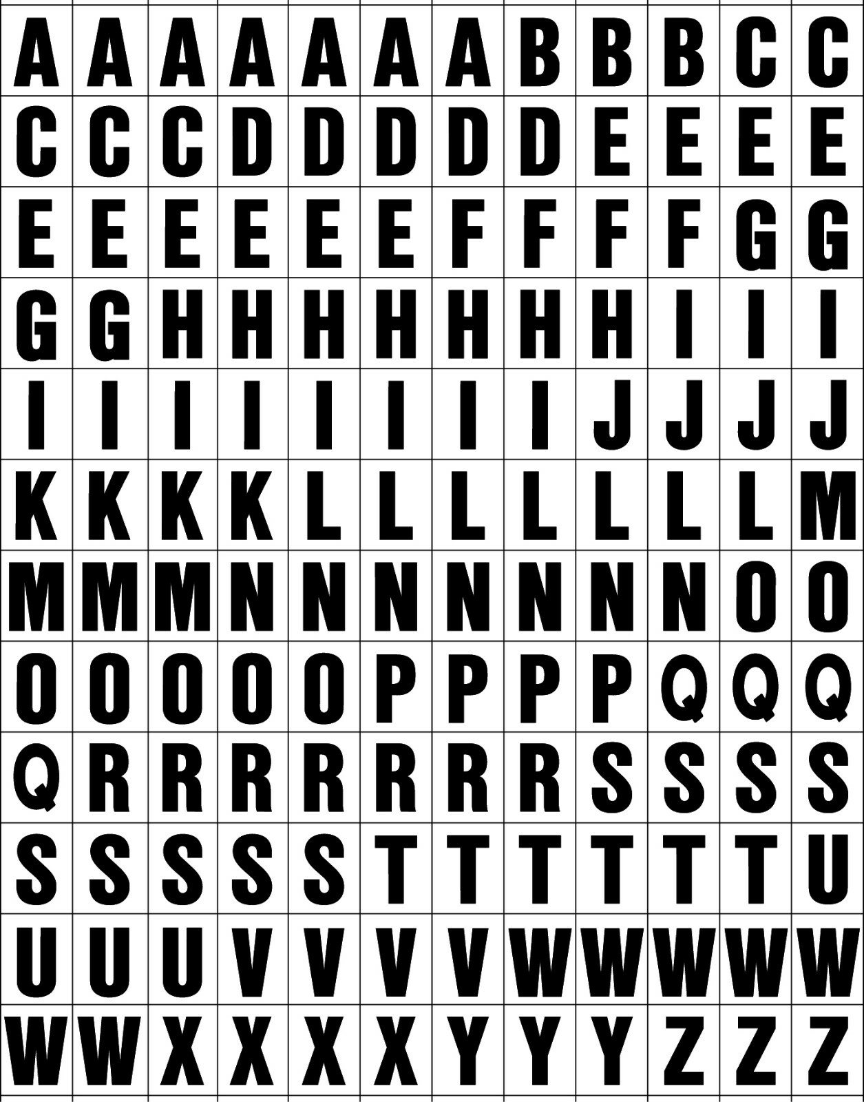 Stick on Vinyl Lettering, Numbers, Self Adhesive 3/4inch LETTERS ONLY COMBO PACK
