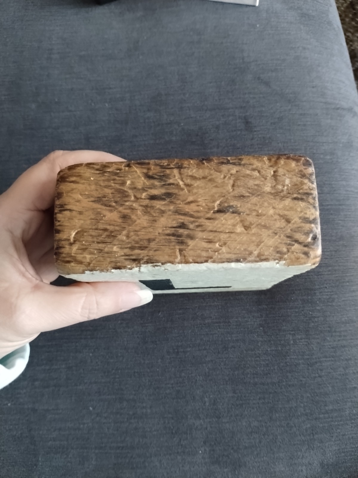 Rustic Marlin Farmhouse Wooden Block Letter L 4.5″ X 5.5″ X 2″ Chunky Primitive