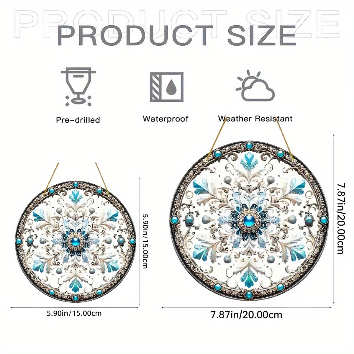 Acrylic Snowflake Suncatcher Window Hanging Decoration Wall Art Decoration