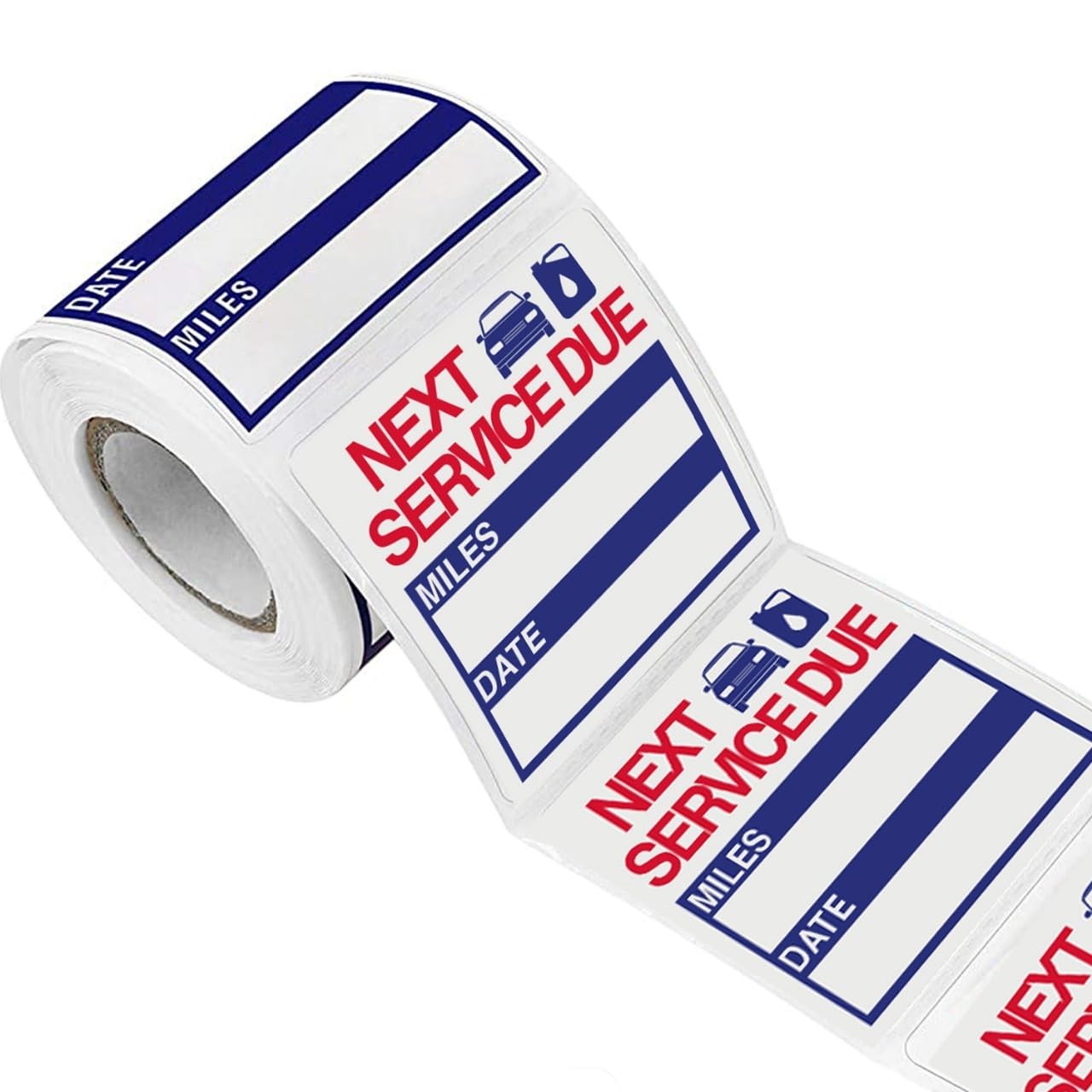 300 Pcs Oil Change Stickers – 2” x 2” Removable Vinyl Labels for Windshield,