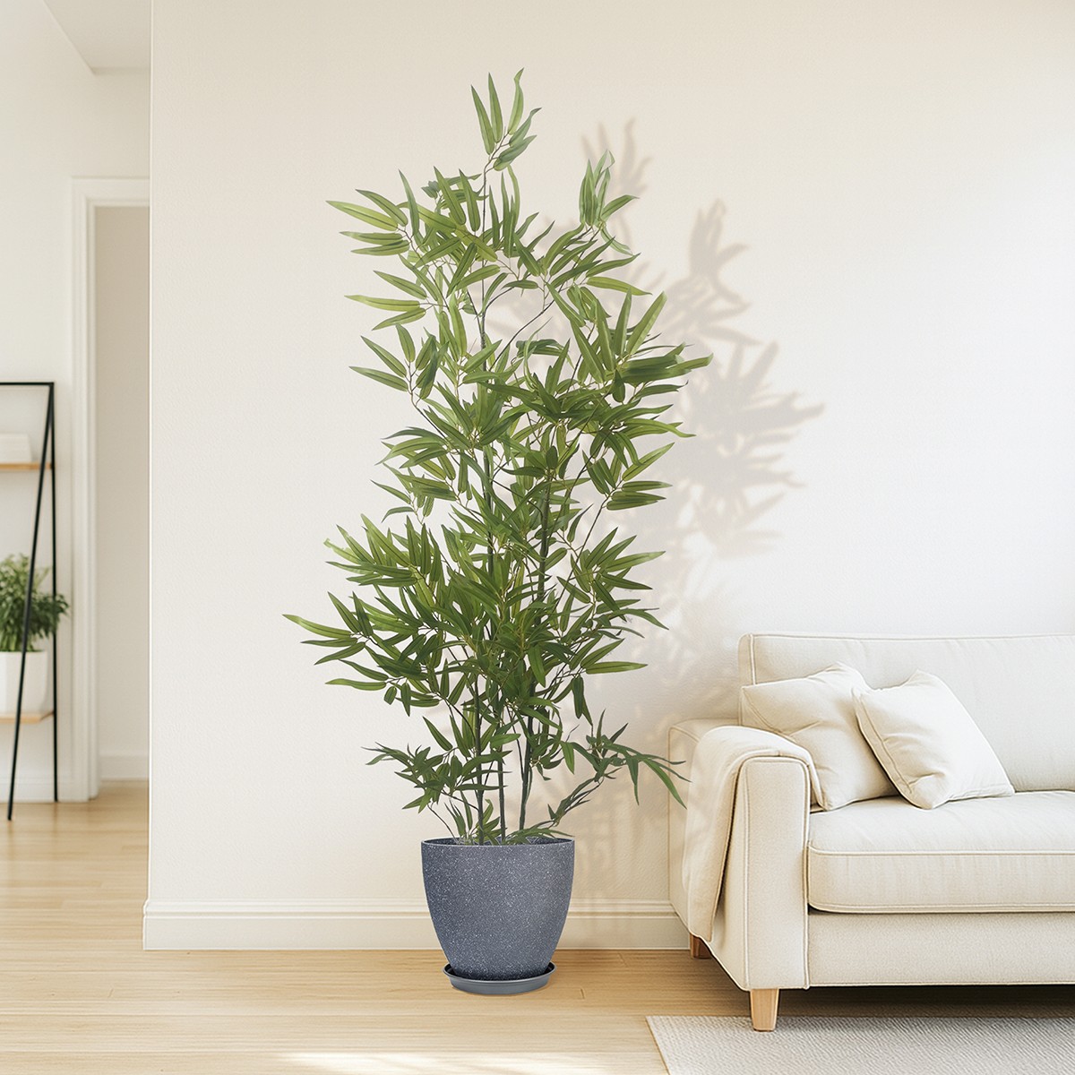 Artificial Bamboo Tree with Plant Pot, Fake Plants for Home Decor
