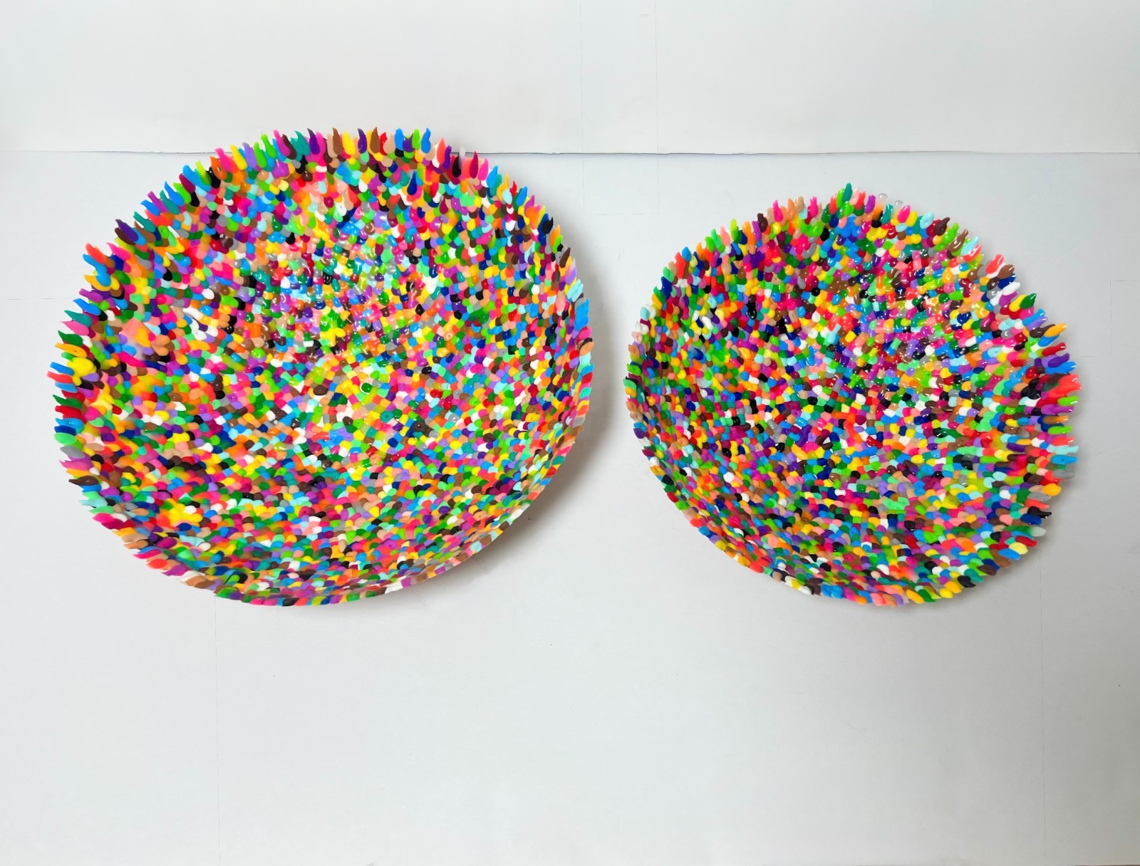 Modern Colorful Sculptural Fruit Bowl Pop Art Centerpiece Contemporary Decor