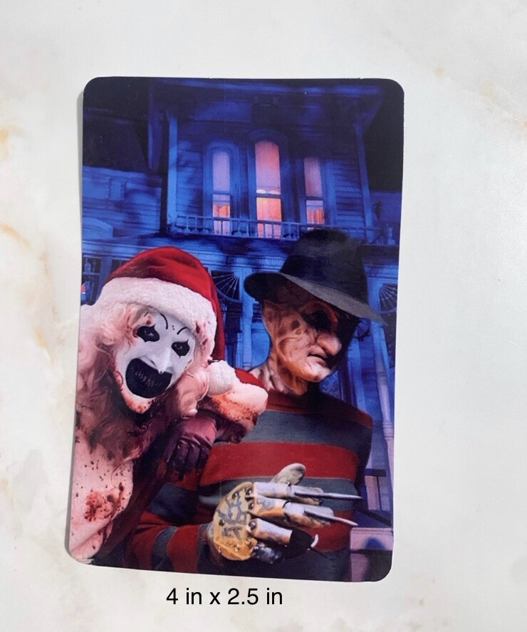 Terrifier: Art The Clown & Freddy Krueger Horror Movie Stickers Halloween Decal