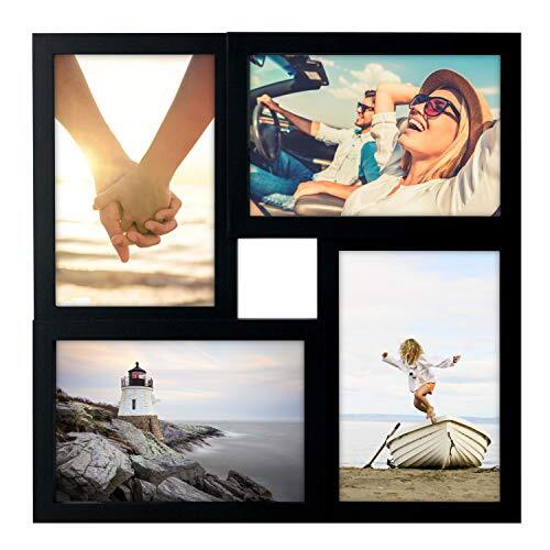 4×6 4-Opening Matted Collage Picture Frame, Displays Four 4×6 Pictures