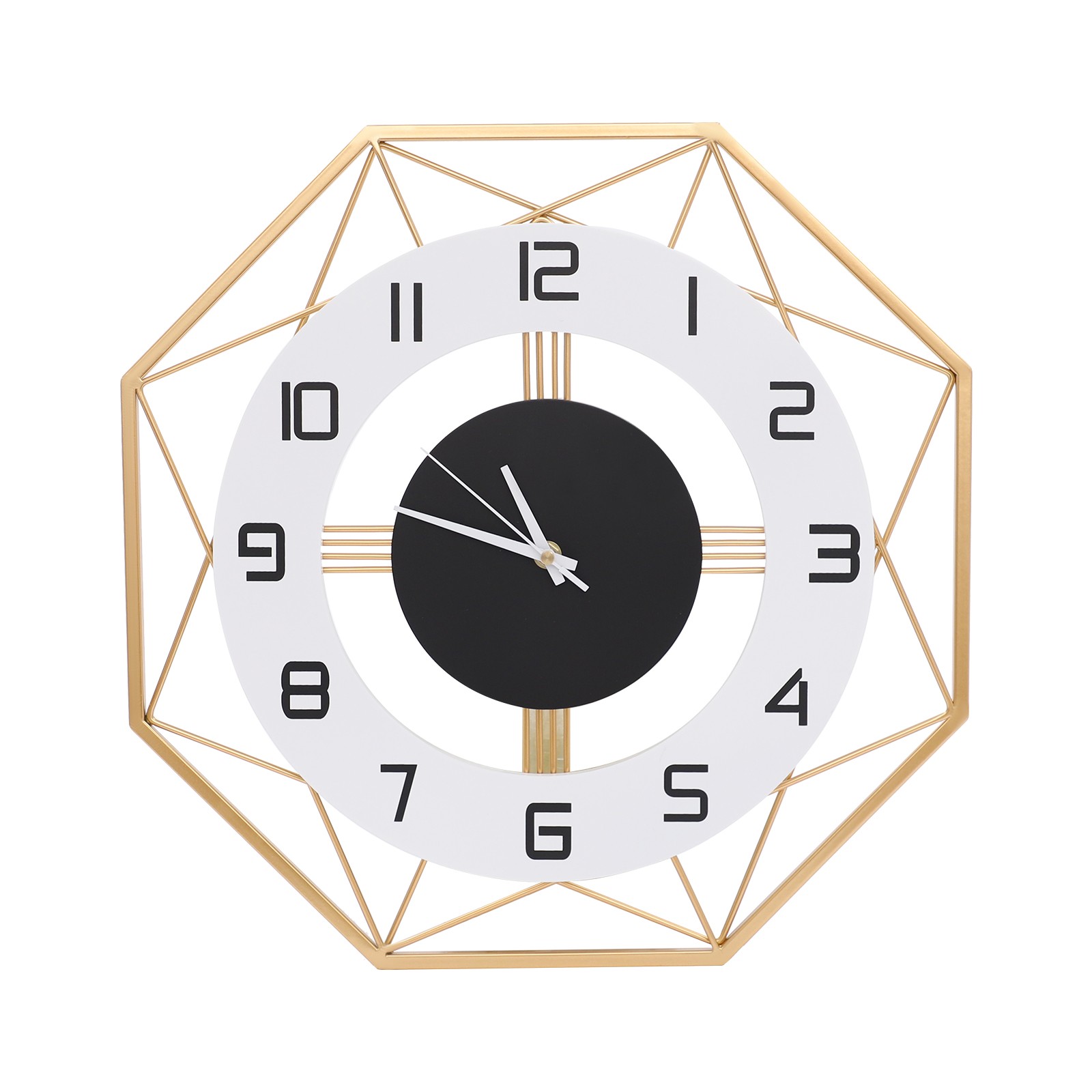 Modern Wall Clock – Silent Battery Powered Analog , Easy Mount