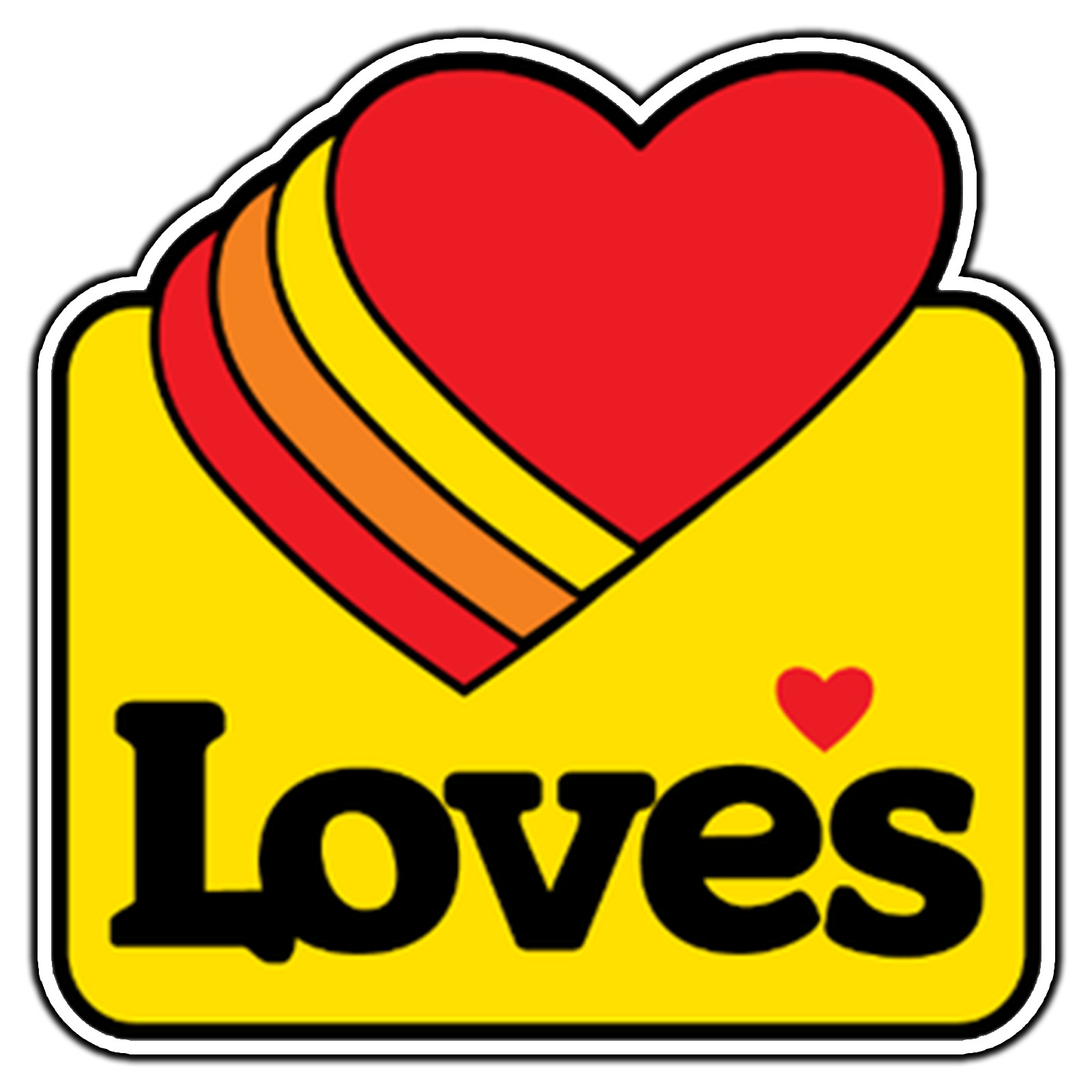 Loves Travel Stop Logo #2 Sticker Waterproof Vinyl Decal Die-Cut Car Gas Station