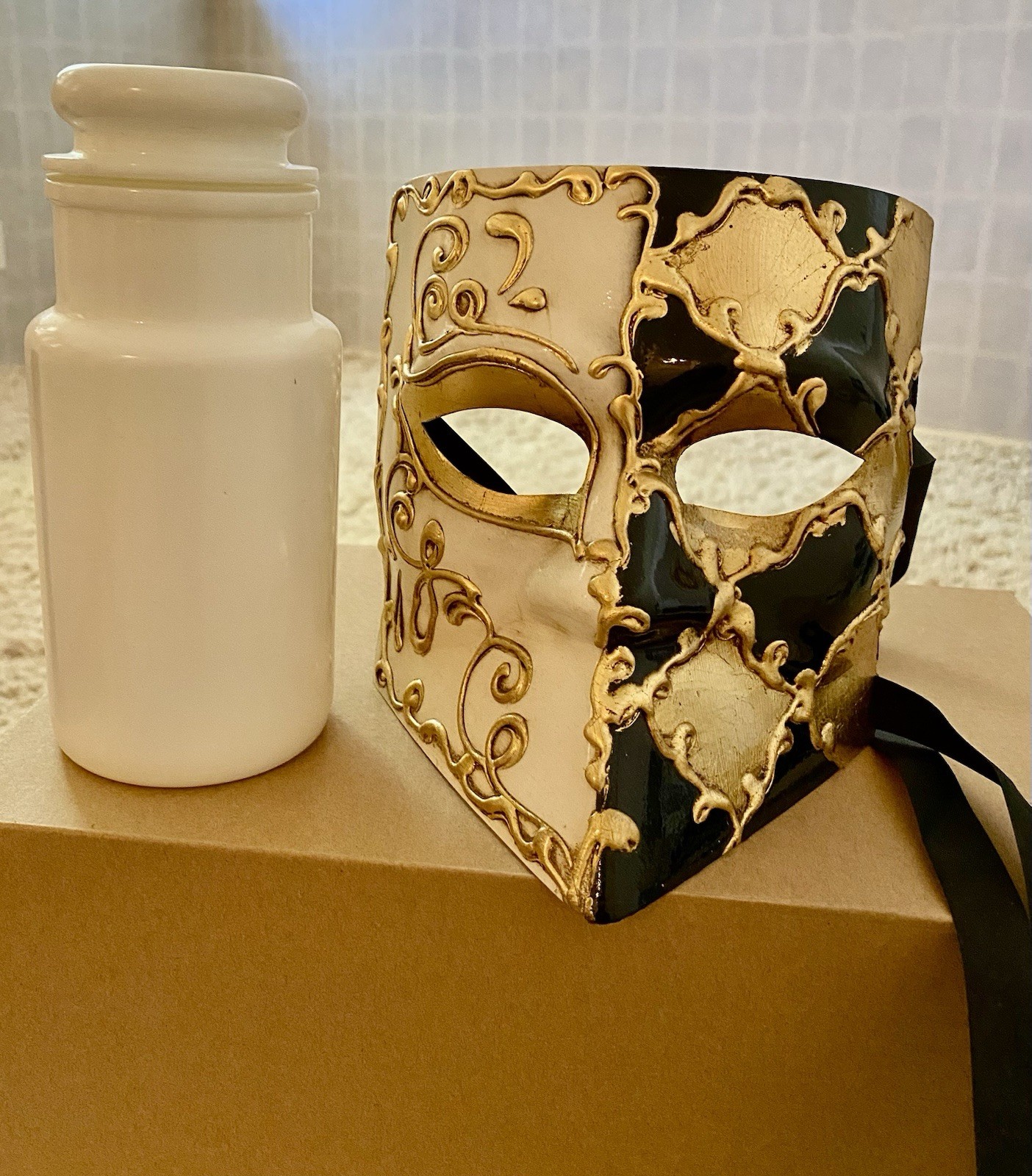 BUATA MAN BLACK/GOLD Made In Italy Signed By Artist & Wax Stamped Amazing Detail