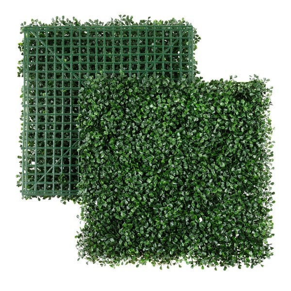 6PK – 20 in. x 20 in. Artificial Boxwood Panels Topiary Hedge Grass Plant Wall