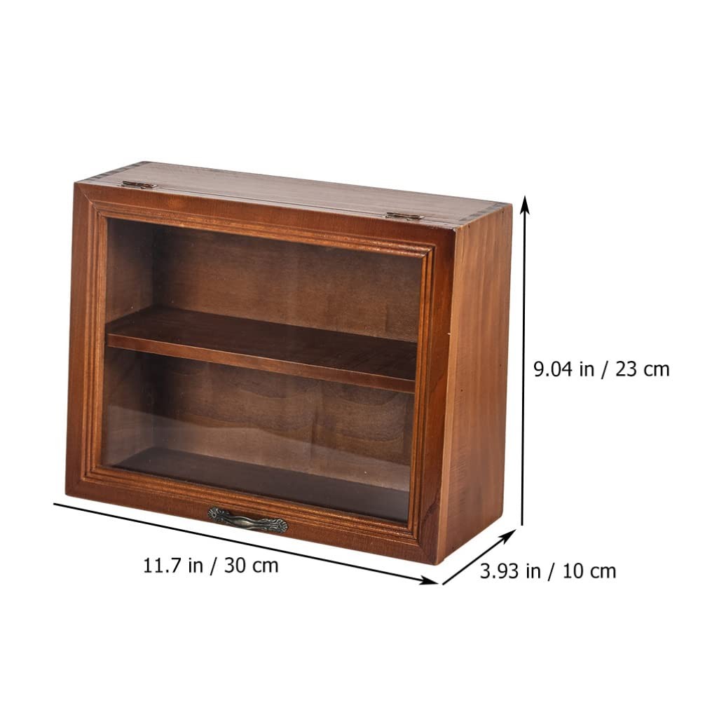 Shadow Box Display Case, Wooden Cabinet for Memorabilia & Collectibles, 30×23…